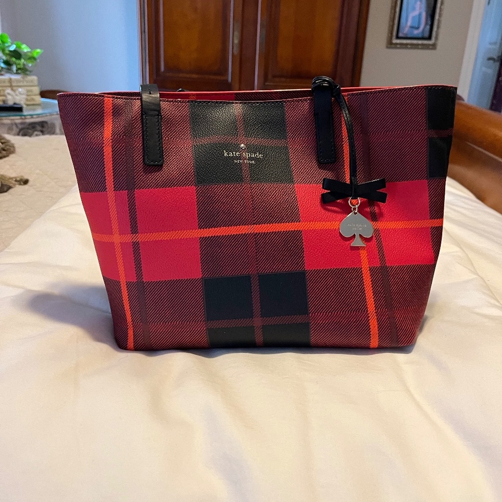 Kate spade plaid handbag